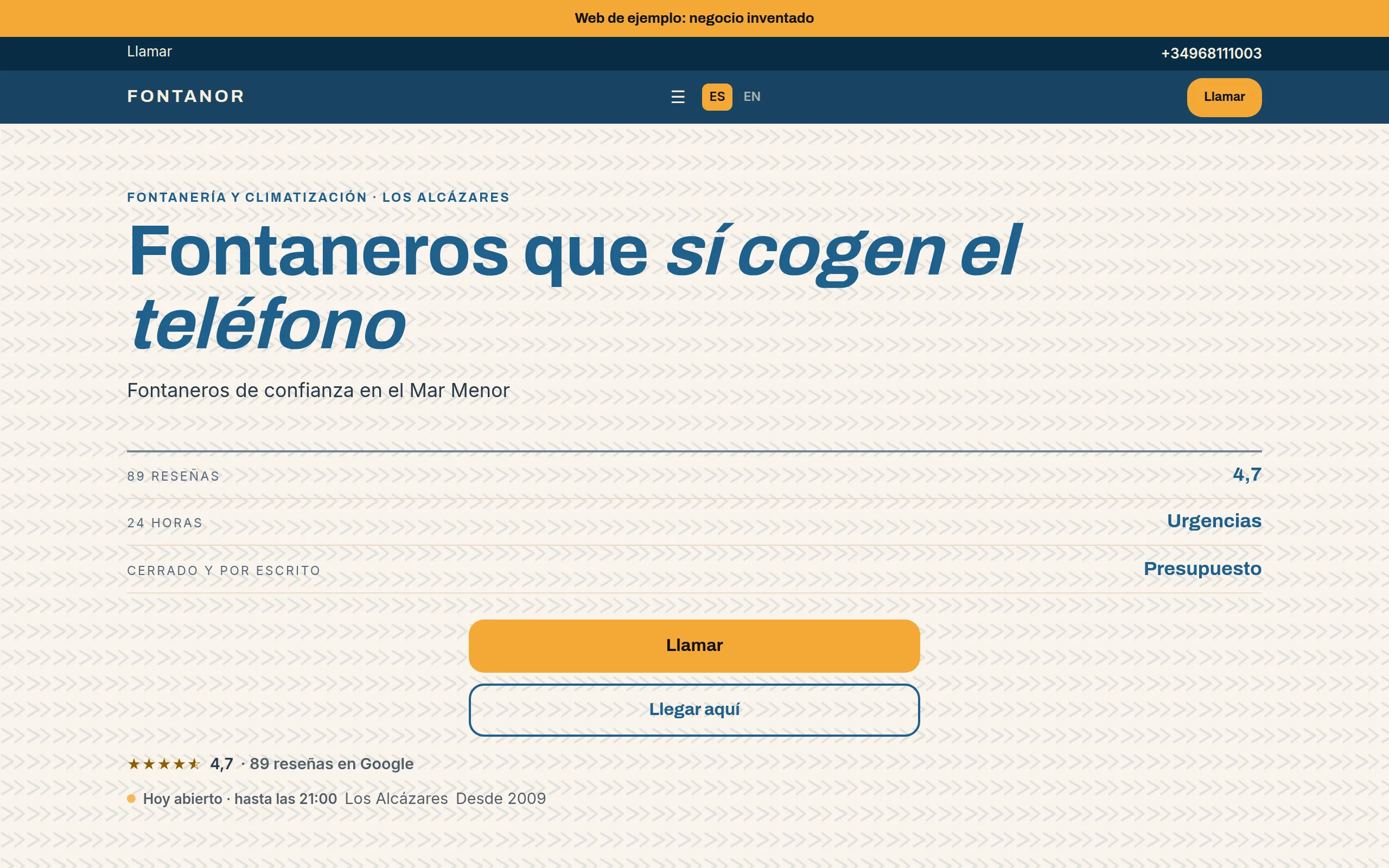 Fontanor: Fontanería · Los Alcázares